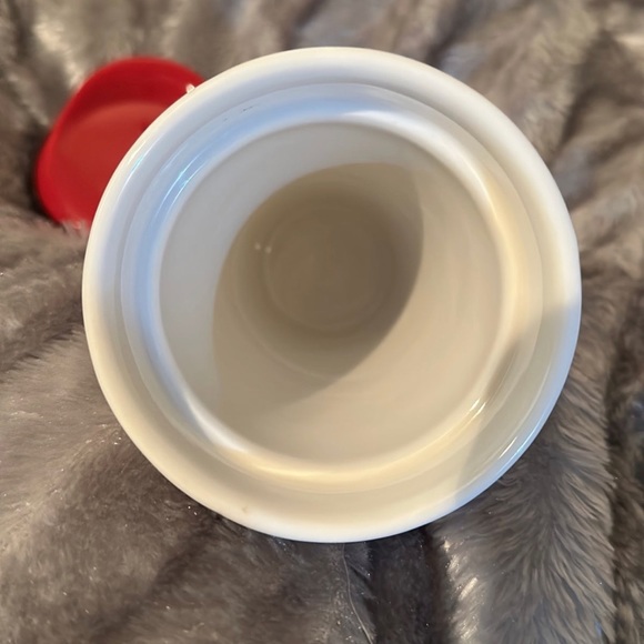 Starbucks 2014 Red & White Quilted Ceramic Mug - Picture 3 of 5